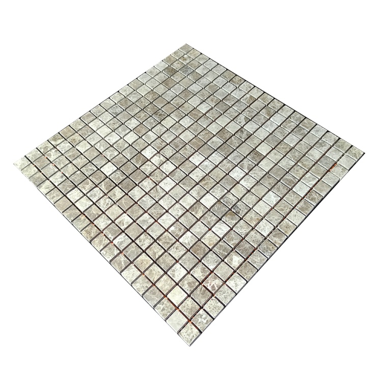 Мозаїка з мармуру Полірована МКР-4П (15x15) Emperador Light G