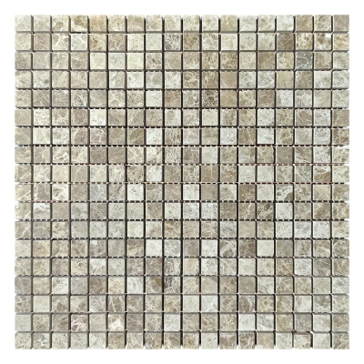 Мозаїка з мармуру Полірована МКР-4П (15x15) Emperador Light G