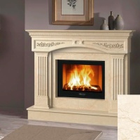 Портал для каміна Bravo Валенсія Botticino мармур бежевий прямий Портал для каміна Bravo Валенсія Botticino мармур бежевий прямий