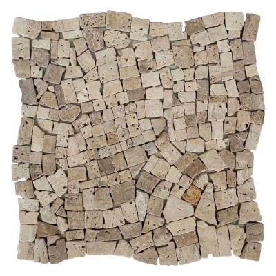 Мозаїка з травертину Матова МКР-ХСВ (хаотична) 23x15мм Travertine Classic