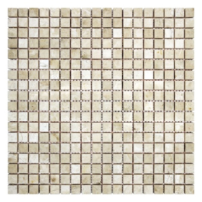 Мозаїка з мармуру Полірована МКР-4П (15x15) Victoria Beige MB