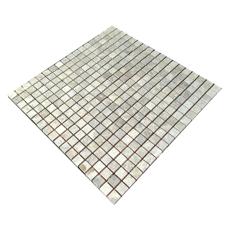 Мозаїка з мармуру Матова МКР-4СН (15x15) Emperador Light G