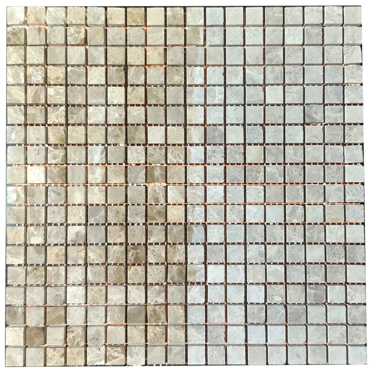 Мозаїка з мармуру Матова МКР-4СН (15x15) Emperador Light G