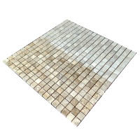 Мозаїка з мармуру Матова МКР-4СН (15x15) Emperador Light G