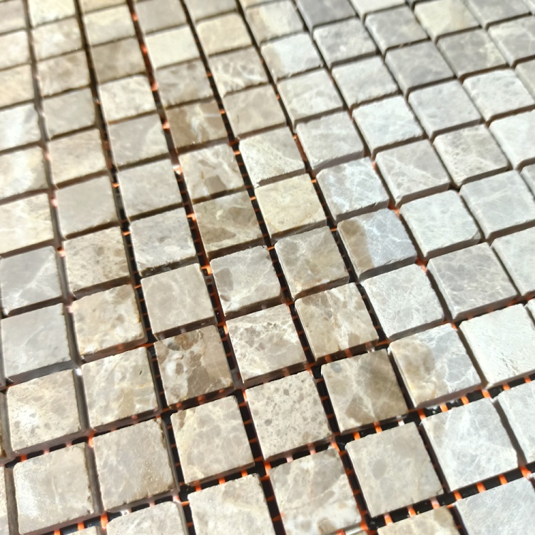 Мозаїка з мармуру Матова МКР-4СН (15x15) Emperador Light G