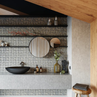 Мозаїка з керамограніту Kotto Ceramica MI7 10200414C Bucchero 300 x 300 х 10 (прямокутник 10 x 20)