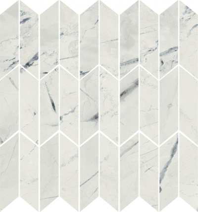 Мозаика Dune 188715 Light Calacatta Duo 27*28 белая матовая керамогранит