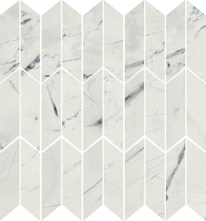 Мозаїка Dune 188715 Light Calacatta Duo 27*28 біла матова керамограніт