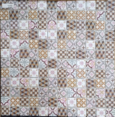 Мозаїка Mosavit Toscana мозаїка 31.6*31.6 біла сіра бежева
