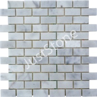 Мозаика из мрамора Полированная МКР-11П (47x23) White Mix