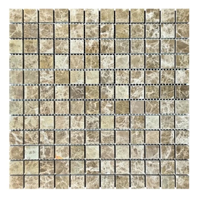 Мозаїка з мармуру Полірована МКР-2П (23x23) Emperador Light D