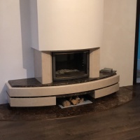 Портал для камина Bravo Осло Botticino + Emperador Dark мрамор бежевый/коричневый прямой Портал для камина Bravo Осло Botticino + Emperador Dark мрамор бежевый/коричневый прямой