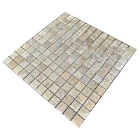 Мозаика из мрамора Матовая МКР-2СВ (23x23) Emperador Light D