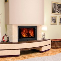 Портал для каміна Bravo Осло Botticino + Verde Guatemala мармур бежевий/зелений прямий з балкою Портал для каміна Bravo Осло Botticino + Verde Guatemala мармур бежевий/зелений прямий з балкою