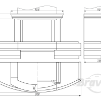 Портал для каміна Bravo Осло Botticino + Verde Guatemala мармур бежевий/зелений прямий з балкою Портал для каміна Bravo Осло Botticino + Verde Guatemala мармур бежевий/зелений прямий з балкою