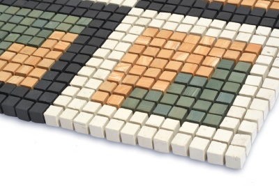 Мозаїка з керамограніту Kotto Ceramica MI7 DE 173 Salino\Dorato\Terraverde\Nero 300x300х10 (кубик 10x10)