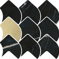 Мозаїка Dune 188717 Black Calacatta 28.5*25.5 чорна під мармур глянцева керамічна