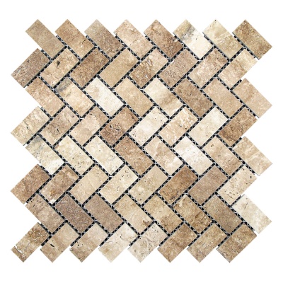 Мозаїка з травертину Полірована МКР-5П (47x23) Travertine Classic