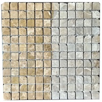 Мозаїка з мармуру Матова МКР-2СВА (23x23) Emperador Light D