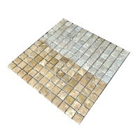 Мозаїка з мармуру Матова МКР-2СВА (23x23) Emperador Light D