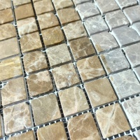 Мозаїка з мармуру Матова МКР-2СВА (23x23) Emperador Light D