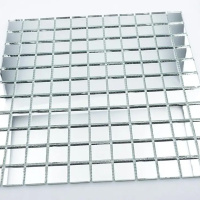 Мозаїка дзеркальна DecorStoneHub Zs-2x2-Z срібляста 274х274 мм в котедж та приватний будинок в бар Мозаїка дзеркальна DecorStoneHub Zs-2x2-Z срібляста 274х274 мм в котедж та приватний будинок в бар