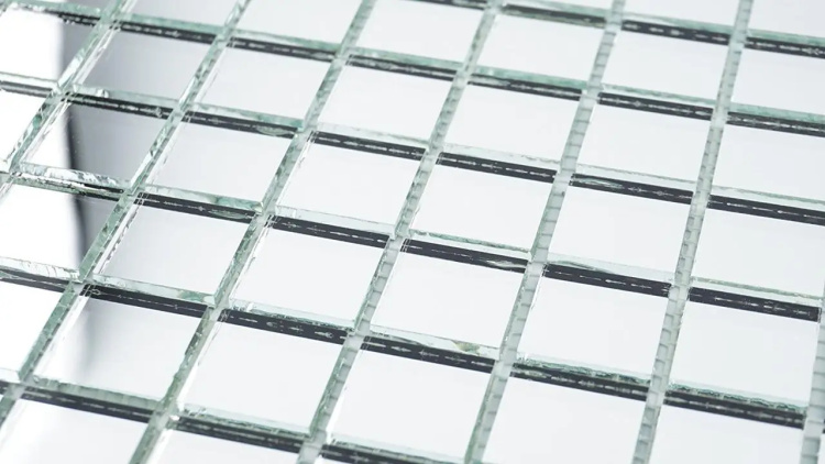 Мозаїка дзеркальна DecorStoneHub Zs-2x2-Z срібляста 274х274 мм в котедж та приватний будинок в бар