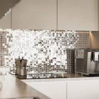 Мозаїка дзеркальна DecorStoneHub Zs-2x2-Z срібляста 274х274 мм в котедж та приватний будинок в бар Мозаїка дзеркальна DecorStoneHub Zs-2x2-Z срібляста 274х274 мм в котедж та приватний будинок в бар