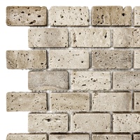 Мозаїка з травертину Матова МКР-11СВ (47x23) Travertine Classic