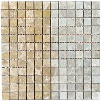 Мозаика из мрамора Матовая МКР-2СН (23x23) Emperador Light D