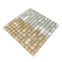 Мозаика из мрамора Матовая МКР-2СН (23x23) Emperador Light D