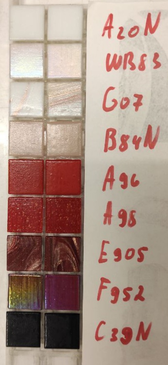 Мозаїка плитка D-CORE розтяжка 2616*327 мм. RI-17