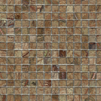 Мозаїка з мармуру D-CORE ZM-8815M Bidassar Brown 20x20x4 (305x305) мм глянцева на сітці