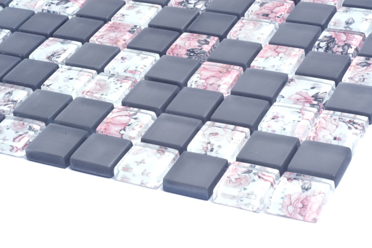 Мозаика стеклянная Kotto Ceramica GMP 0825009 С2 print 8/grey w mat   300 x 300 х 8   ( 25 х 25 )