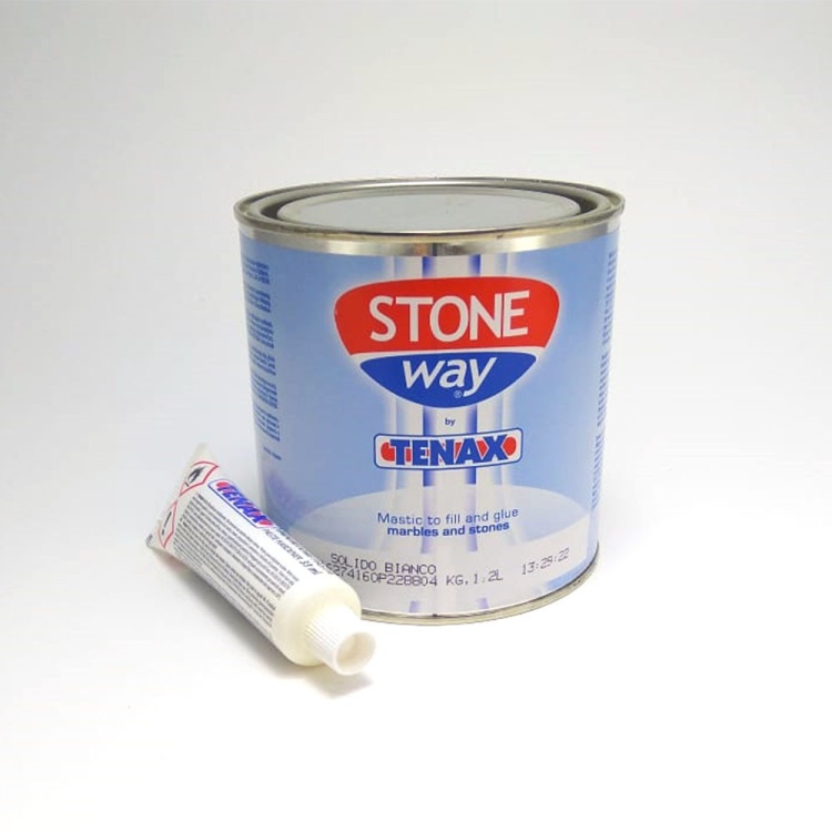 Світло-бежевий клей-шпаклівка Solido Stoneway для каменю (1 л) TENAX