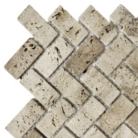 Мозаика из травертина Матовая МКР-5СВ (47x23) Travertine Classic Мозаика из травертина Матовая МКР-5СВ (47x23) Travertine Classic