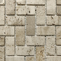 Мозаика из травертина Матовая МКР-5СВ (47x23) Travertine Classic Мозаика из травертина Матовая МКР-5СВ (47x23) Travertine Classic