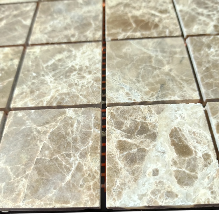 Мозаика из мрамора Полированная МКР-3П (47x47) Emperador Light D