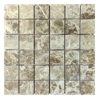 Мозаика из мрамора Полированная МКР-3П (47x47) Emperador Light D