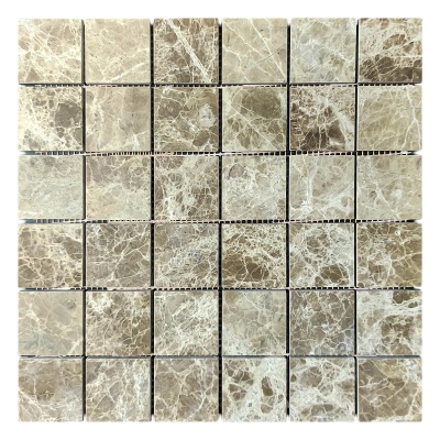 Мозаїка з мармуру Полірована МКР-3П (47x47) Emperador Light D