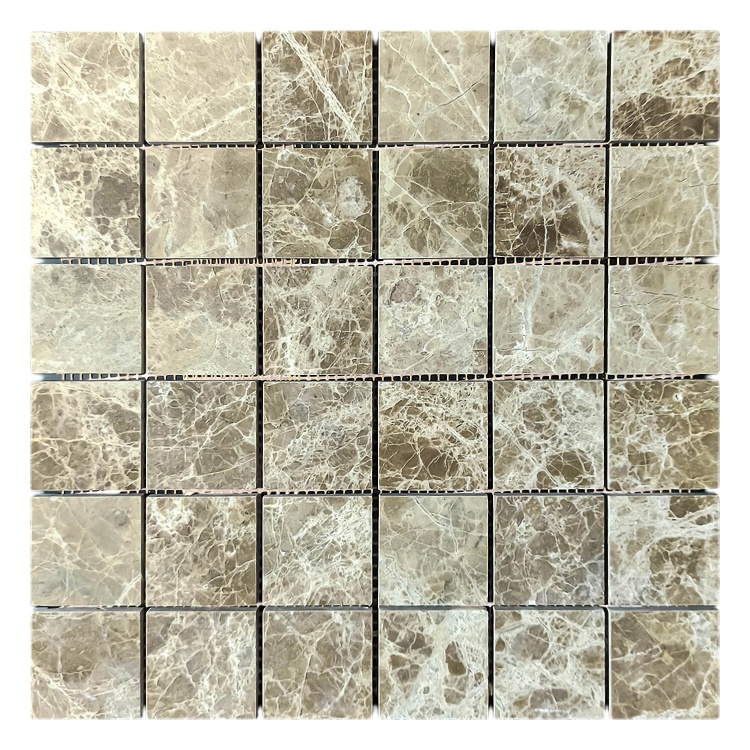 Мозаика из мрамора Полированная МКР-3П (47x47) Emperador Light D