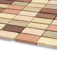 Мозаїка з керамограніту Kotto Ceramica MI7 CS 302 Ambra\Solare\Focato\Muschiato\Noce (прямокутник 2.3 x 4.6)