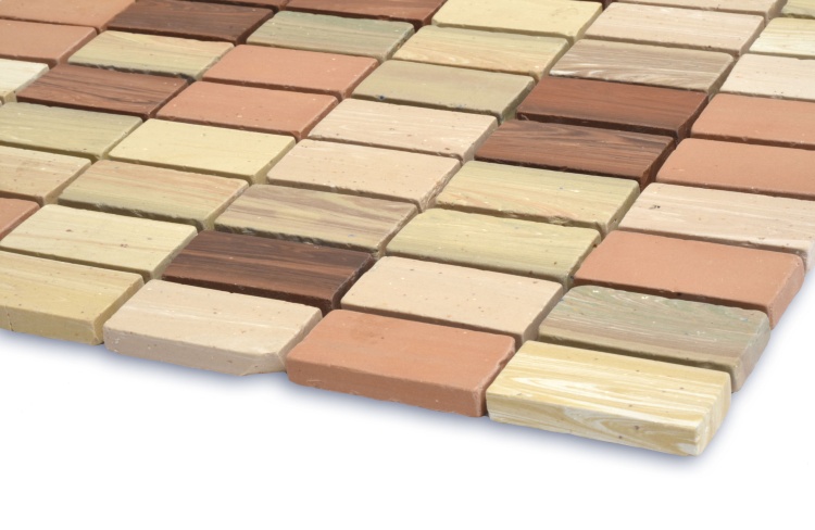 Мозаїка з керамограніту Kotto Ceramica MI7 CS 302 Ambra\Solare\Focato\Muschiato\Noce (прямокутник 2.3 x 4.6)