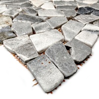 Мозаїка з мармуру Матова МКР-ХСВ (хаотична) White Mix Мозаїка з мармуру Матова МКР-ХСВ (хаотична) White Mix