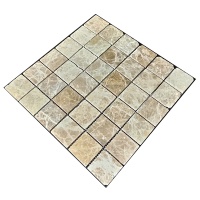 Мозаїка з мармуру Матова МКР-3СВ (47x47) Emperador Light D