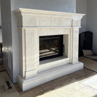 Портал для каміна Bravo Александрія Botticino мармур бежевий прямий Портал для каміна Bravo Александрія Botticino мармур бежевий прямий