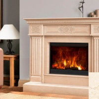 Портал для каміна Bravo Александрія Botticino мармур бежевий прямий Портал для каміна Bravo Александрія Botticino мармур бежевий прямий