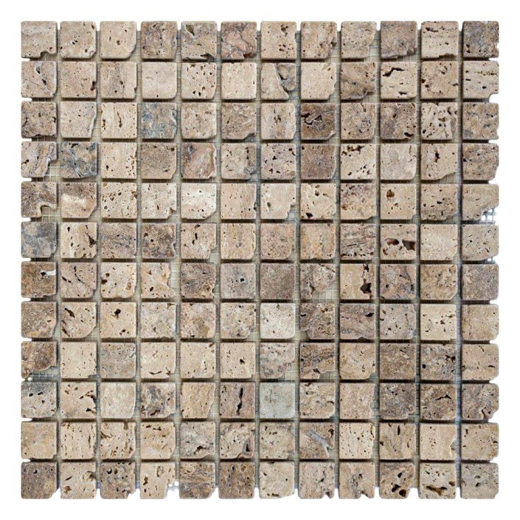 Мозаика из травертина Матовая МКР-2СВА (23x23) Travertine Classic