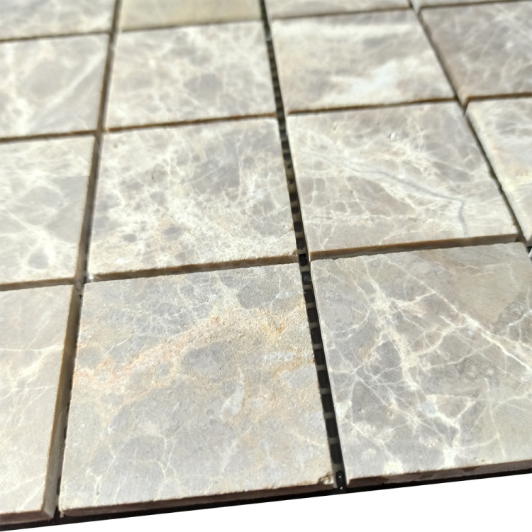 Мозаїка з мармуру Матова МКР-3СН (47x47) Emperador Light D