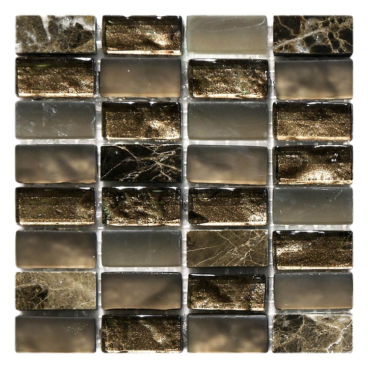 Мозаїка скляна S-MOS CLHT05 ST+GL DARK PEARL Mozaico De Lux (304×286)